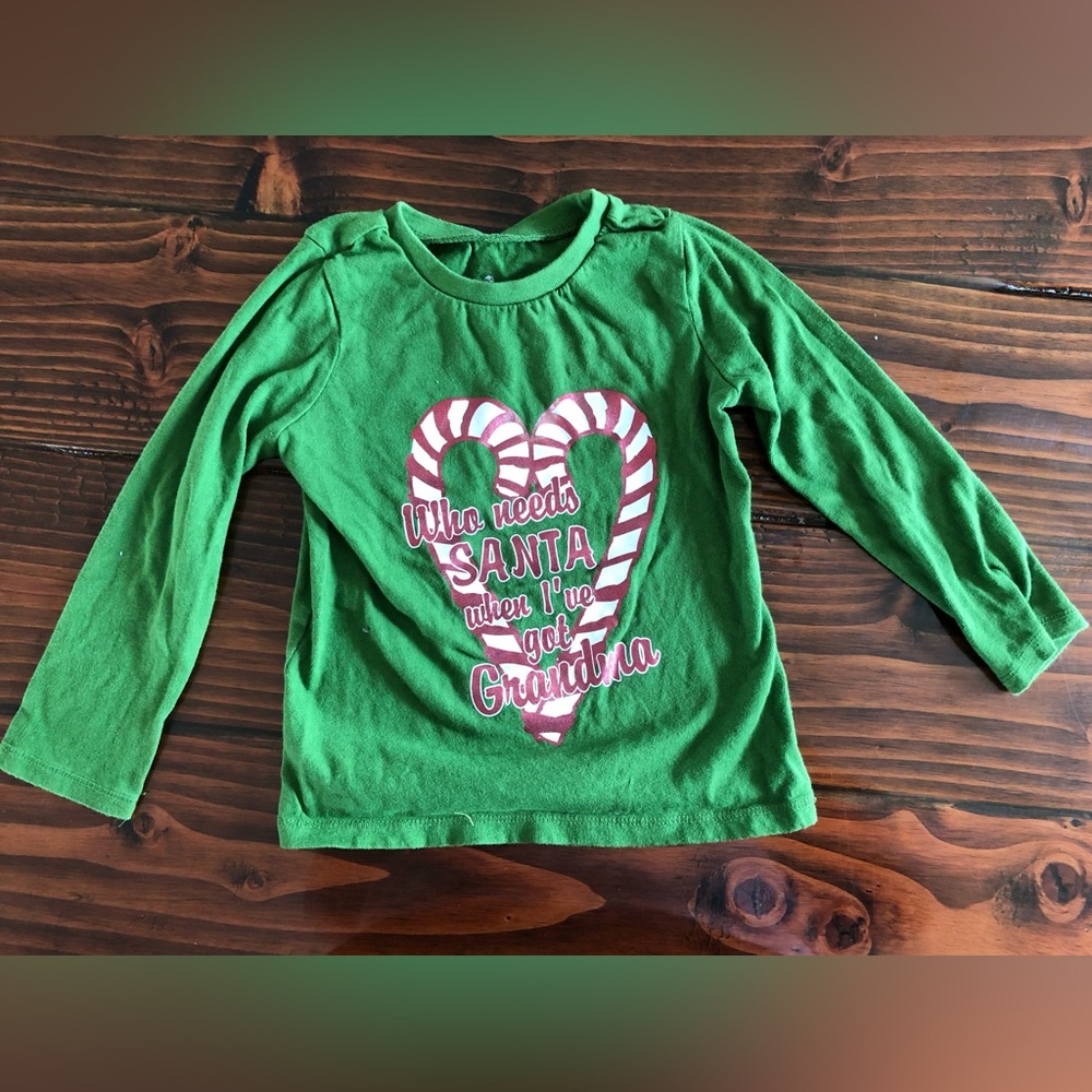 Green Toddler’s Christmas shirt